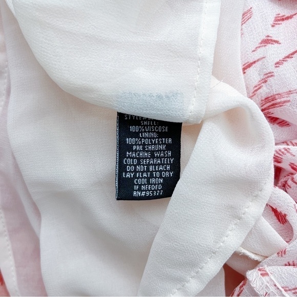 Anthropologie Sanctuary Sleeveless Flounce‎ Midi Dress in Pink & White, Size XS - Picture 10 of 10